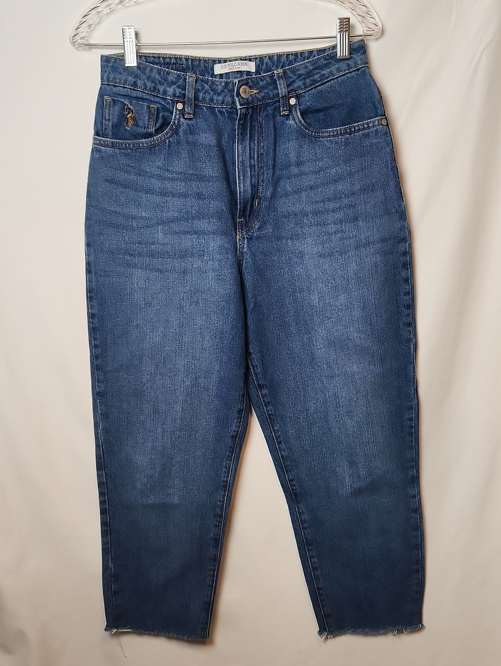 U.S. Polo Assn. Women's Medium Wash Straight Cropped Jeans Size 28